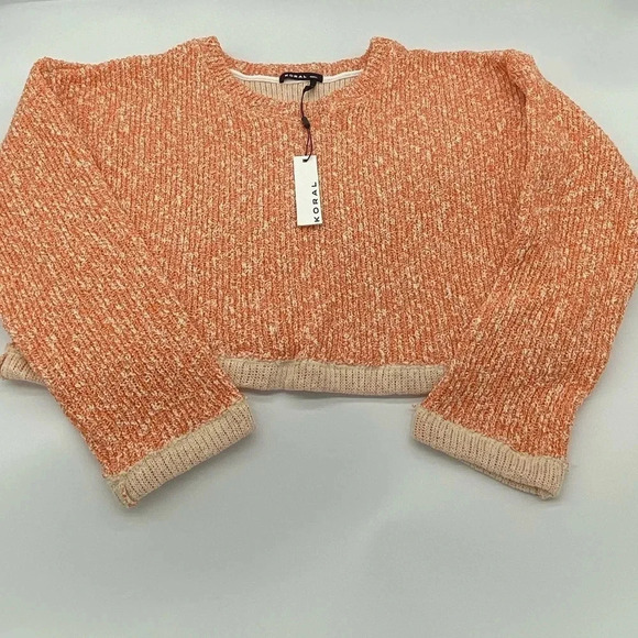 KORAL Valor Long Sleeve Oversized Crop Top XS S - Picture 8 of 15